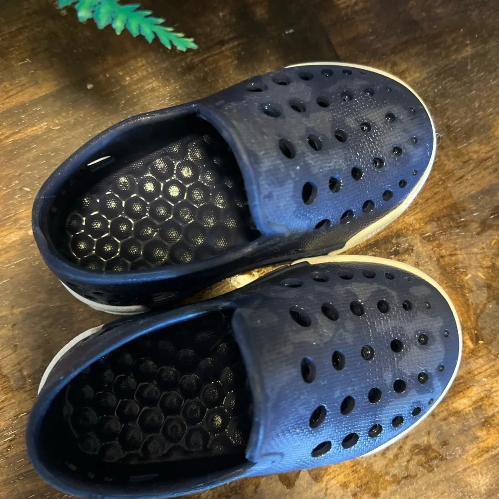 Kids Navy Slip-On Water Shoes